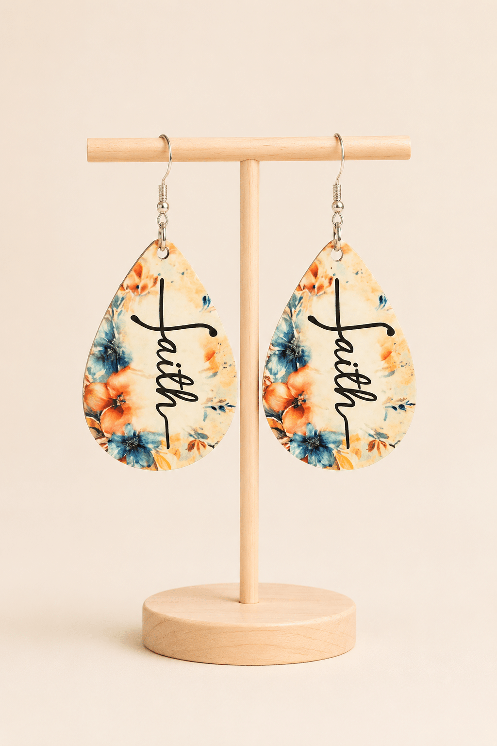 Boucles d'oreilles faith fleurs