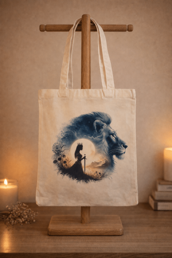 tote-bag-la-femme-et-le-lion