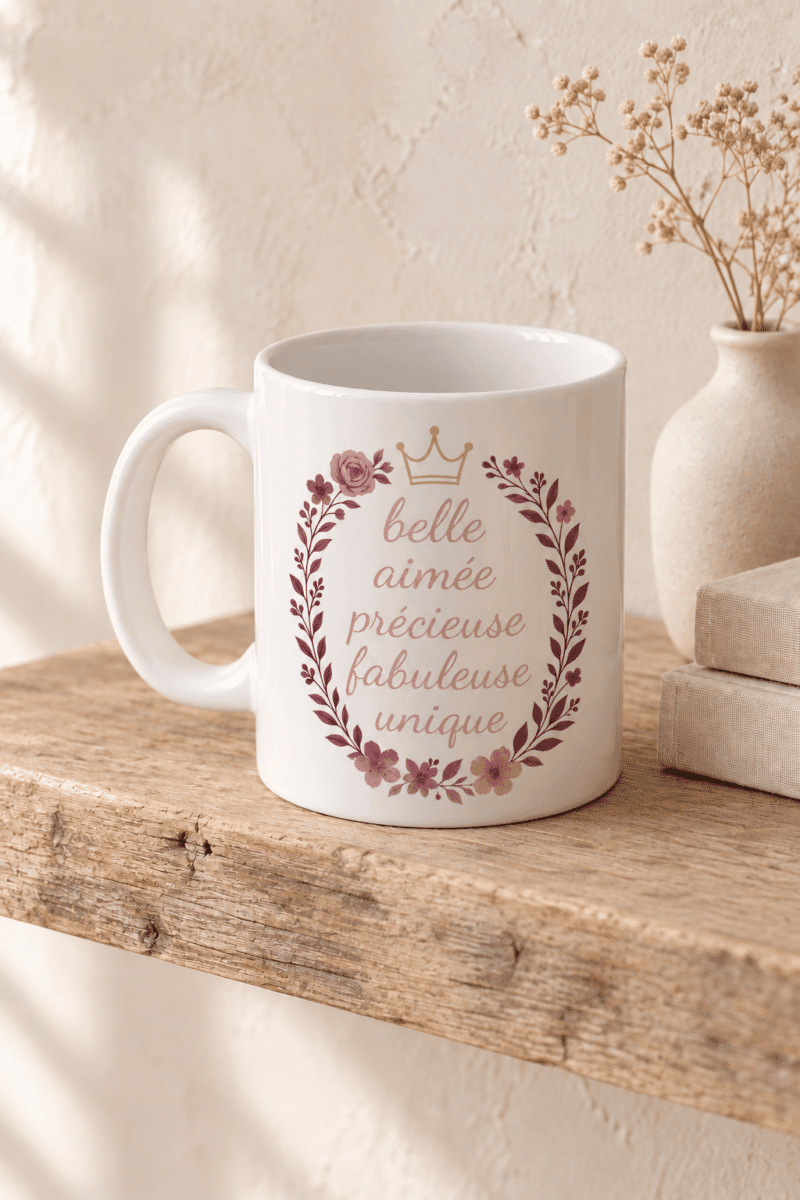 Mug « Belle, aimée »