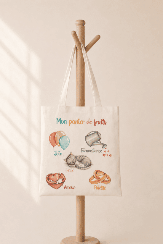Tote bag « Mon panier de fruits »