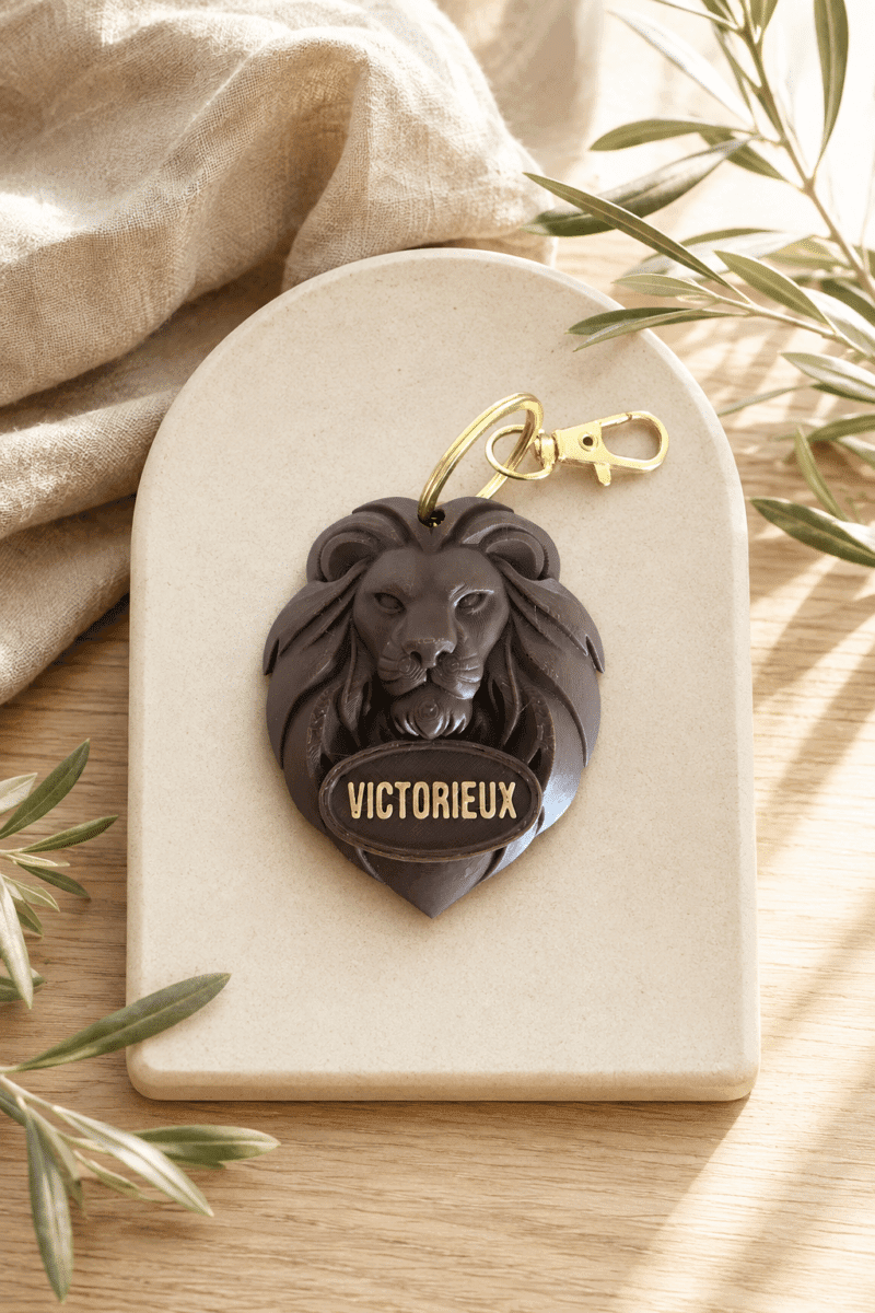 Porte cles Lion 22Victorieux22