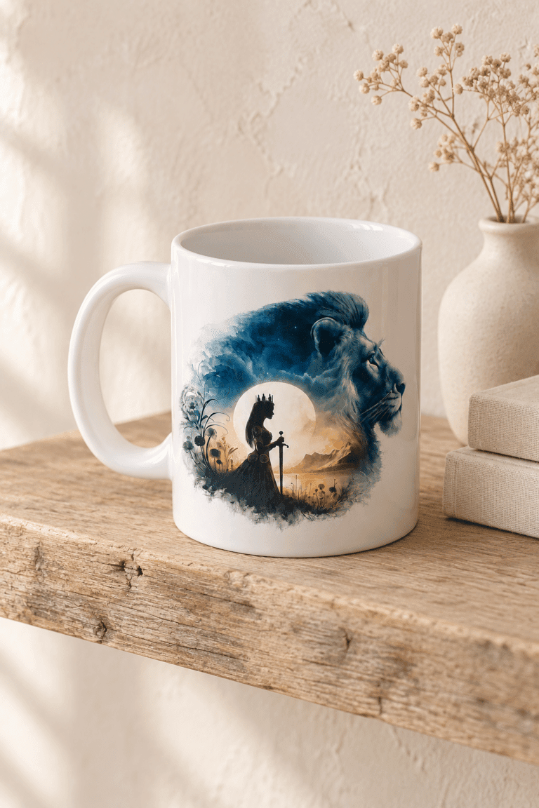 Mug « La femme et le lion »